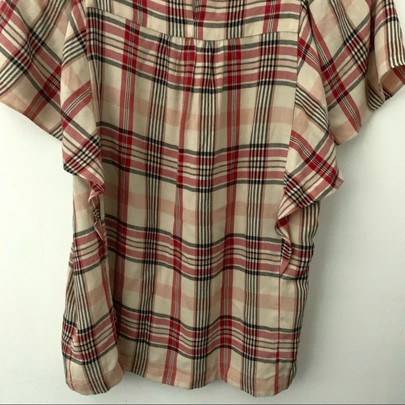 Maeve by Anthropologie Multi-Color Plaid Shirt - Picture 7 of 9